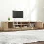 Mueble para TV 2 pzas madera contrachapada roble 80x35x36,5 cm en Muebles TV | Comprar online en Foru.es