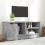 Mueble de TV madera contrachapada gris hormigón 80x35x36,5 cm en Muebles TV | Comprar online en Foru.es