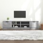 Mueble de TV 2 pzas madera contrachapada hormigón 80x35x36,5 cm en Muebles TV | Comprar online en Foru.es