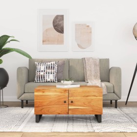 Mesa de centro madera maciza acacia y contrachapada 80x50x40 cm de vidaXL, Mesas de centro - Ref: Foro24-350637, Precio: 83,7...