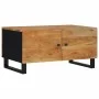 Mesa de centro madera maciza acacia y contrachapada 80x50x40 cm de vidaXL, Mesas de centro - Ref: Foro24-350637, Precio: 82,9...