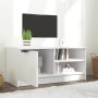 Mueble de TV madera contrachapada blanco brillante 80x35x36,5cm en Muebles TV | Comprar online en Foru.es