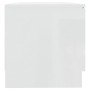 Mueble de TV madera contrachapada blanco brillante 80x35x36,5cm en Muebles TV | Comprar online en Foru.es