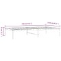 Estructura de cama metal negro 100x190 cm de vidaXL, Camas y somieres - Ref: Foro24-350840, Precio: 70,35 €, Descuento: %