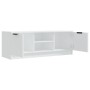 Mueble de TV madera contrachapada blanco 102x35x36,5 cm en Muebles TV | Comprar online en Foru.es