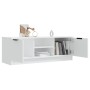 Mueble de TV madera contrachapada blanco 102x35x36,5 cm en Muebles TV | Comprar online en Foru.es
