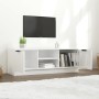 Mueble de TV madera contrachapada blanco brillo 102x35x36,5 cm en Muebles TV | Comprar online en Foru.es