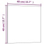 Pizarra magnética de pared vidrio templado negro 40x40 cm de vidaXL, Pizarras blancas - Ref: Foro24-347934, Precio: 21,80 €, ...