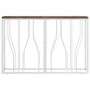 Console table stainless steel and solid recycled wood by vidaXL, Side tables - Ref: Foro24-350029, Price: 177,92 €, Discount: %
