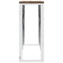 Mesa consola acero inoxidable y madera maciza reciclada de vidaXL, Mesas auxiliares - Ref: Foro24-350029, Precio: 180,24 €, D...