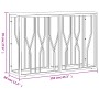 Mesa consola acero inoxidable y madera maciza reciclada de vidaXL, Mesas auxiliares - Ref: Foro24-350029, Precio: 180,24 €, D...