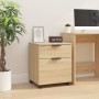 Archivador ruedas madera contrachapada roble Sonoma 45x38x54 cm en Armarios y almacenamiento | Comprar online en Foru.es