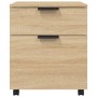 Archivador ruedas madera contrachapada roble Sonoma 45x38x54 cm en Armarios y almacenamiento | Comprar online en Foru.es