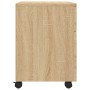 Archivador ruedas madera contrachapada roble Sonoma 45x38x54 cm en Armarios y almacenamiento | Comprar online en Foru.es