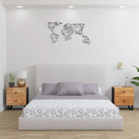 Mesitas de noche 2 uds madera maciza de acacia 40x33x46 cm de vidaXL, Mesitas de noche - Ref: Foro24-345217, Precio: 169,57 €...
