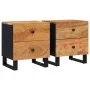Bedside tables 2 pcs solid acacia wood 40x33x46 cm by vidaXL, Nightstands - Ref: Foro24-345217, Price: 166,50 €, Discount: %