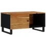 Couchtisch aus massivem Akazienholz und Sperrholz, 80 x 50 x 40 cm von vidaXL, Couchtisch - Ref: Foro24-350633, Preis: 87,64 ...