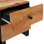Mesitas de noche 2 uds madera maciza de acacia 40x33x46 cm de vidaXL, Mesitas de noche - Ref: Foro24-345217, Precio: 169,57 €...