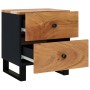 Mesitas de noche 2 uds madera maciza de acacia 40x33x46 cm de vidaXL, Mesitas de noche - Ref: Foro24-345217, Precio: 169,57 €...