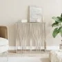 Mesa consola acero inoxidable y vidrio 70x30x70 cm de vidaXL, Mesas auxiliares - Ref: Foro24-350033, Precio: 170,48 €, Descue...