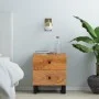 Bedside tables 2 pcs solid acacia wood 40x33x46 cm by vidaXL, Nightstands - Ref: Foro24-345217, Price: 166,50 €, Discount: %