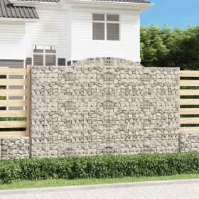 Cesta gaviones forma arco hierro galvanizado 300x50x200/220 cm de vidaXL, Maceteros y jardineras - Ref: Foro24-153520, Precio...