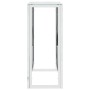 Mesa consola acero inoxidable y vidrio 70x30x70 cm de vidaXL, Mesas auxiliares - Ref: Foro24-350033, Precio: 173,74 €, Descue...