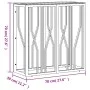 Mesa consola acero inoxidable y vidrio 70x30x70 cm de vidaXL, Mesas auxiliares - Ref: Foro24-350033, Precio: 170,48 €, Descue...