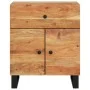 Mesita de noche madera acacia madera contrachapada 50x33x60 cm de vidaXL, Mesitas de noche - Ref: Foro24-350669, Precio: 98,3...