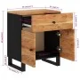 Mesita de noche madera acacia madera contrachapada 50x33x60 cm de vidaXL, Mesitas de noche - Ref: Foro24-350669, Precio: 98,3...