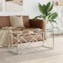 Mesa de centro acero inoxidable y vidrio 110x45x45 cm de vidaXL, Mesas de centro - Ref: Foro24-349961, Precio: 129,91 €, Desc...