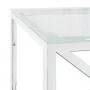 Mesa de centro acero inoxidable y vidrio 110x45x45 cm de vidaXL, Mesas de centro - Ref: Foro24-349961, Precio: 129,91 €, Desc...