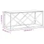 Mesa de centro acero inoxidable y vidrio 110x45x45 cm de vidaXL, Mesas de centro - Ref: Foro24-349961, Precio: 129,91 €, Desc...