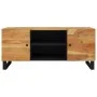 Mueble de TV madera maciza de acacia 105x33x46 cm de vidaXL, Muebles TV - Ref: Foro24-345221, Precio: 124,07 €, Descuento: %