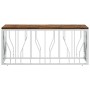 Mesa de centro acero inoxidable y madera maciza reciclada de vidaXL, Mesas de centro - Ref: Foro24-350053, Precio: 116,37 €, ...
