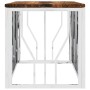 Mesa de centro acero inoxidable y madera maciza reciclada de vidaXL, Mesas de centro - Ref: Foro24-350053, Precio: 116,37 €, ...