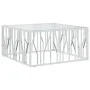 Mesa de centro acero inoxidable y vidrio 100x100x50 cm de vidaXL, Mesas de centro - Ref: Foro24-350065, Precio: 219,18 €, Des...