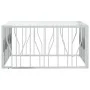 Mesa de centro acero inoxidable y vidrio 100x100x50 cm de vidaXL, Mesas de centro - Ref: Foro24-350065, Precio: 219,18 €, Des...