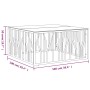Mesa de centro acero inoxidable y vidrio 100x100x50 cm de vidaXL, Mesas de centro - Ref: Foro24-350065, Precio: 221,60 €, Des...