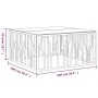 Mesa de centro acero inoxidable y vidrio 100x100x50 cm de vidaXL, Mesas de centro - Ref: Foro24-350065, Precio: 219,18 €, Des...