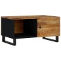 Mesa de centro madera maciza mango y contrachapada 80x50x40 cm de vidaXL, Mesas de centro - Ref: Foro24-350635, Precio: 94,53...