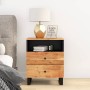 Mesita de noche madera acacia madera contrachapada 50x33x62 cm de vidaXL, Mesitas de noche - Ref: Foro24-350665, Precio: 126,...