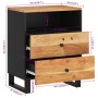 Mesita de noche madera acacia madera contrachapada 50x33x62 cm de vidaXL, Mesitas de noche - Ref: Foro24-350665, Precio: 126,...