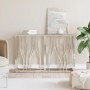 Mesa consola acero inoxidable y vidrio 110x30x70 cm de vidaXL, Mesas auxiliares - Ref: Foro24-350025, Precio: 200,57 €, Descu...