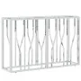 Stainless steel and glass console table 110x30x70 cm by vidaXL, Side tables - Ref: Foro24-350025, Price: 197,58 €, Discount: %