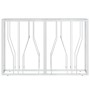 Mesa consola acero inoxidable y vidrio 110x30x70 cm de vidaXL, Mesas auxiliares - Ref: Foro24-350025, Precio: 200,57 €, Descu...