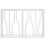 Stainless steel and glass console table 110x30x70 cm by vidaXL, Side tables - Ref: Foro24-350025, Price: 197,58 €, Discount: %