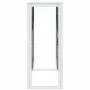 Stainless steel and glass console table 110x30x70 cm by vidaXL, Side tables - Ref: Foro24-350025, Price: 197,58 €, Discount: %