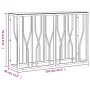 Stainless steel and glass console table 110x30x70 cm by vidaXL, Side tables - Ref: Foro24-350025, Price: 197,58 €, Discount: %