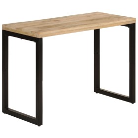 Mesa de comedor madera maciza de mango 110x50x76 cm de vidaXL, Mesas de cocina y de comedor - Ref: Foro24-350679, Precio: 225...